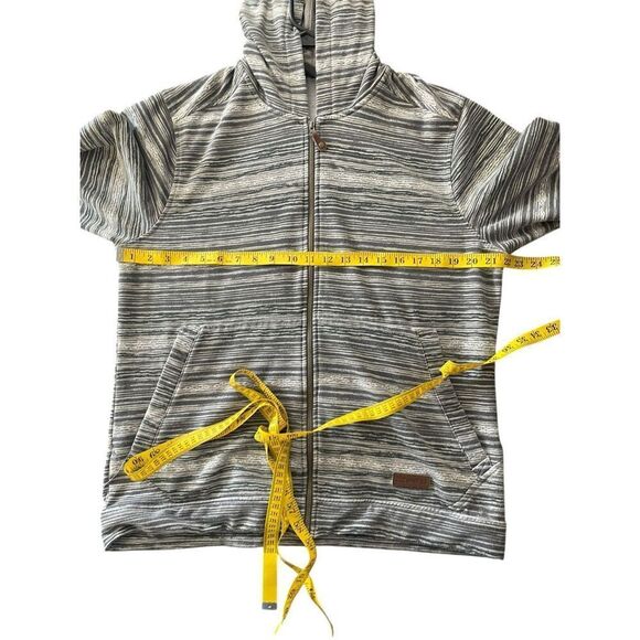 Sherpa Adventure Gear Womens Gray Striped Sustainable Zip Up Hoodie Size Large - Picture 6 of 8